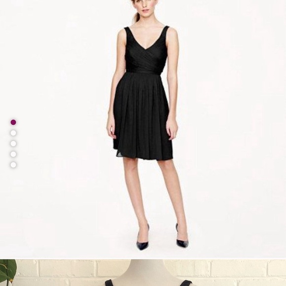 J. Crew Black Sleeveless V-Neck Cocktail Dress - Picture 1 of 10